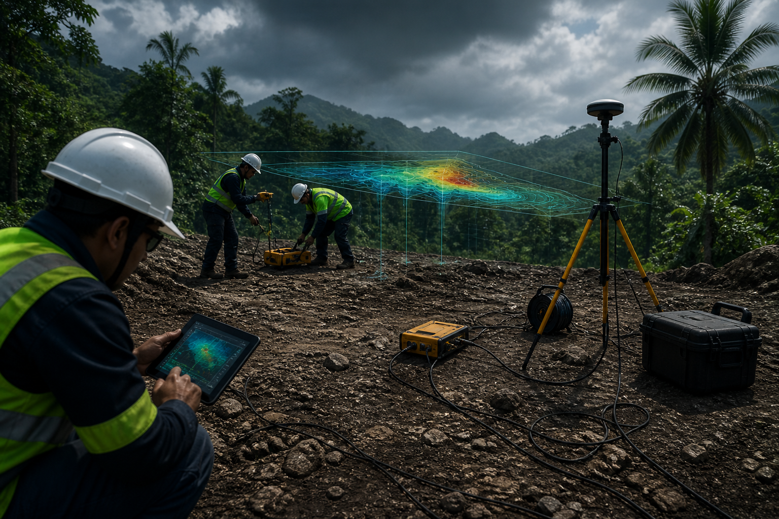 Underground conditions mapped after geophysical survey